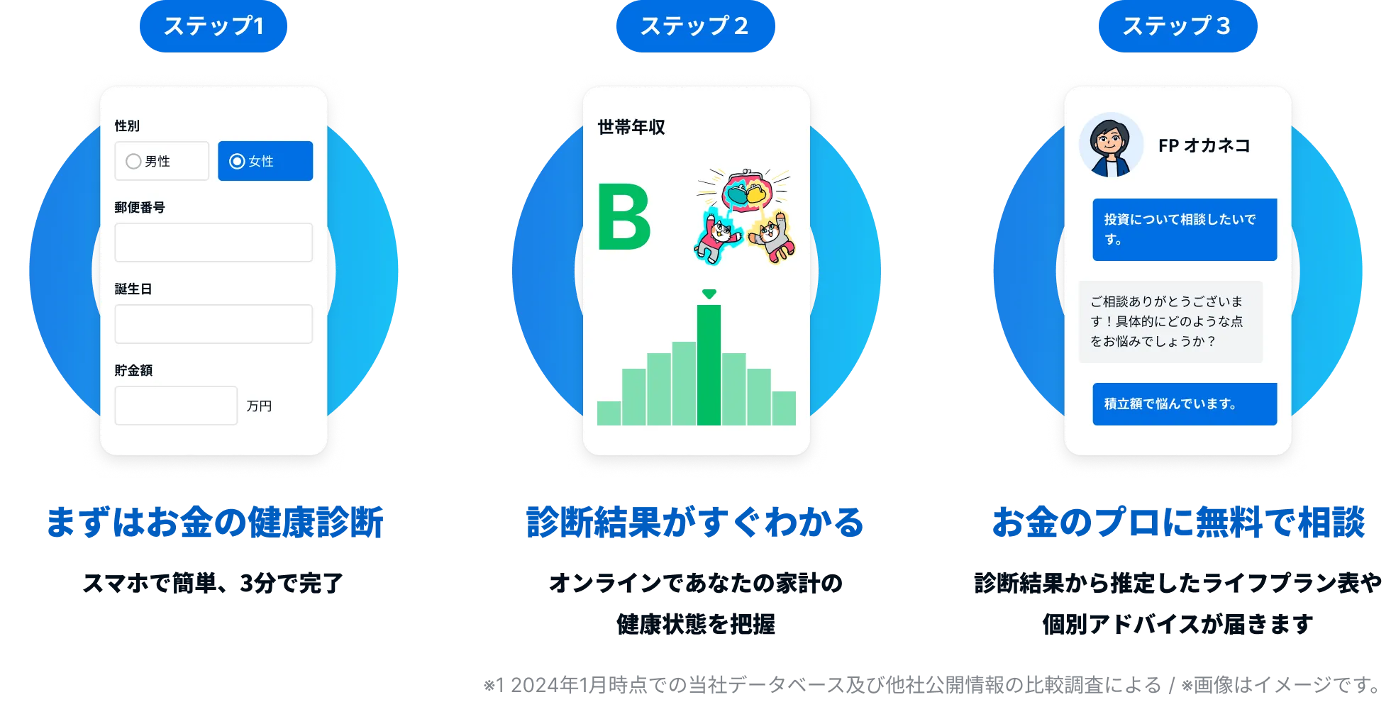 オカネコの家計診断の流れ